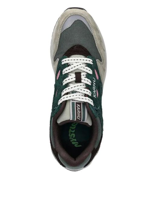 Karhu Green Panelled-Design Sneakers for men