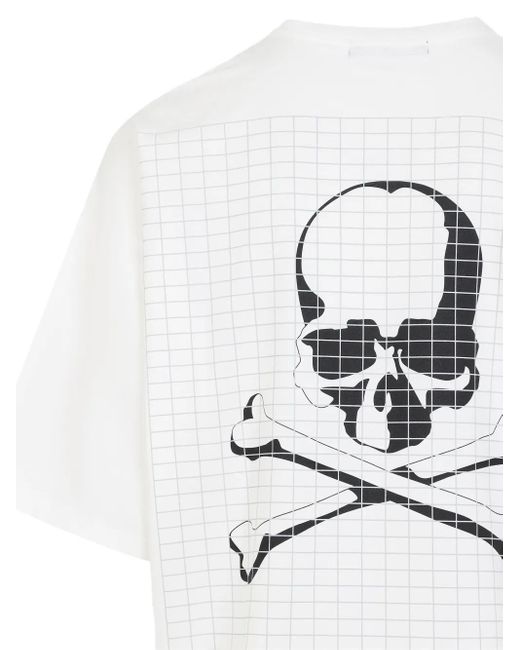 メンズ MASTERMIND WORLD スカルプリント Tシャツ White