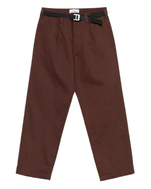Stone Island Brown Pant Loose Clothing for men