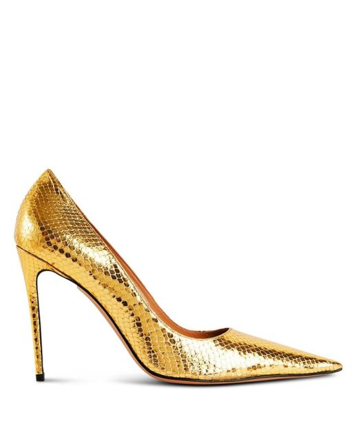 Zapatos Jasmin con tacón de 110 mm retroféte de color Metallic