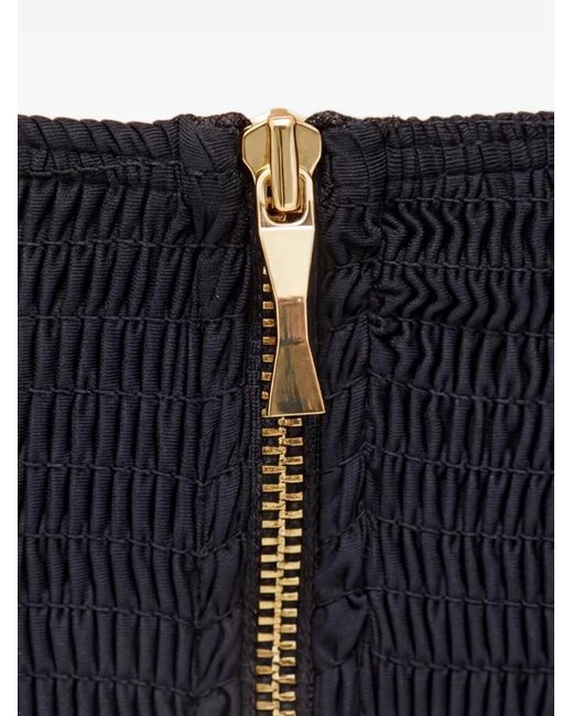 Kate Spade Black Zip Bikini Top