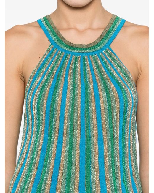 Circus Hotel Blue Striped Top