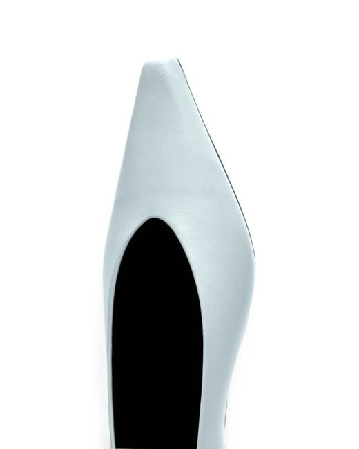 Loulou de Saison White Alani Kitten-Heel Pumps