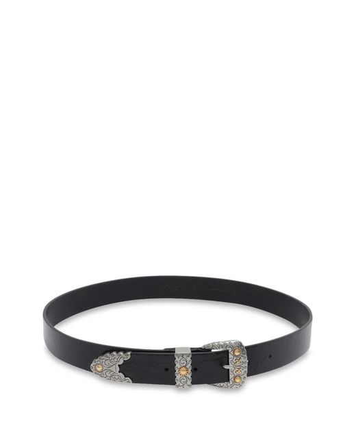 Pinko Black Buckle-Fastening Leather Belt