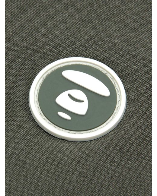 Aape By A Bathing Ape Green Logo-Patch Crew-Neck Sweatshirt for men