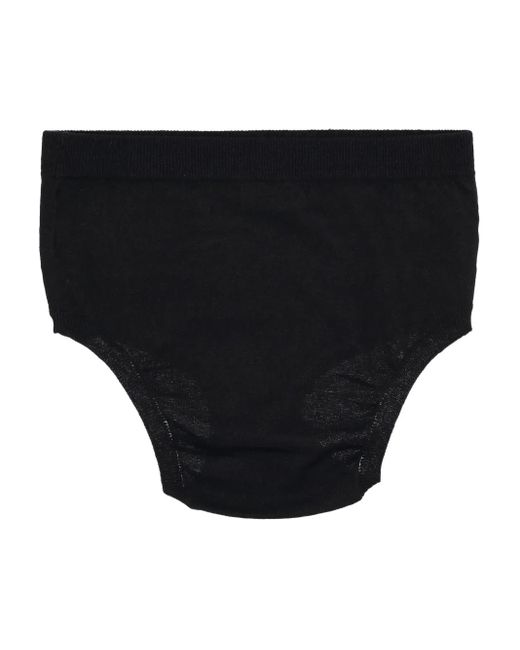 P.A.R.O.S.H. Black Ribbed-Trim Briefs
