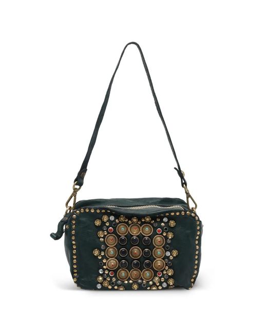 Borsa A Spalla Con Borchie di Campomaggi in Black