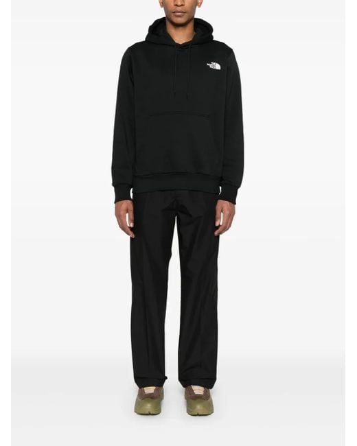 The North Face Black Logo Print Hoodie for men