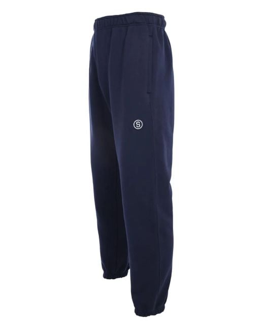 Stance Blue Elasticated-Waist Track Pants for men