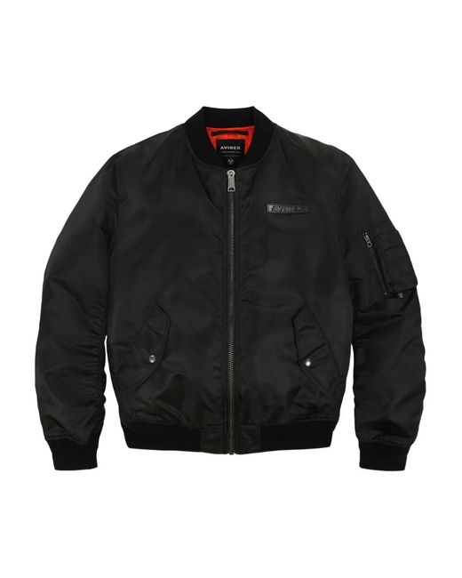 Chaqueta Bómber Con Cremallera Avirex de color Black