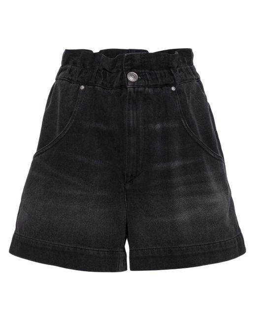Isabel Marant Black Titea Jeans-Shorts