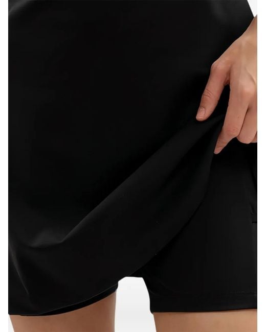EA7 Black Robe Courte À Logo Imprimé Et Col Zippé