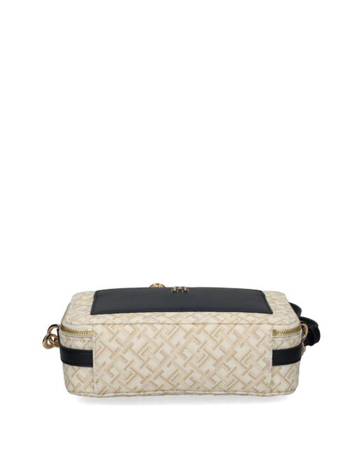 Tommy Hilfiger Black Monogram Crossbody Bag