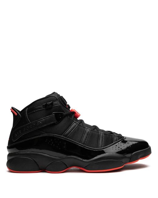 Nike Black 6 Rings Infrared" Sneakers for men