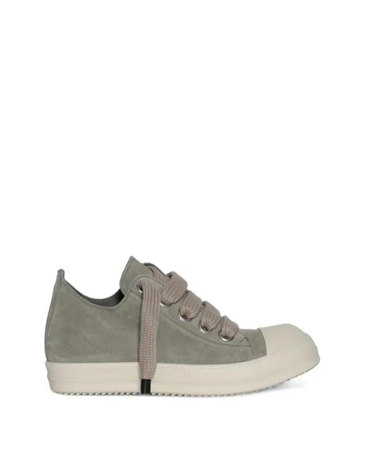 Rick Owens Gray Tower Jumbolace Low Sneakers for men
