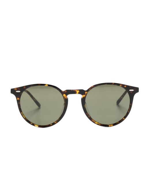 Oliver Peoples Gray N.02 Round-frame Sunglasses