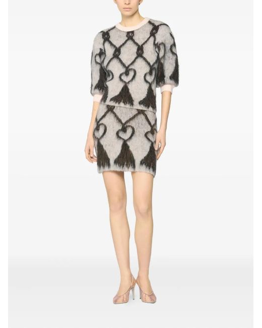 Genny Gray Patterned Sweater