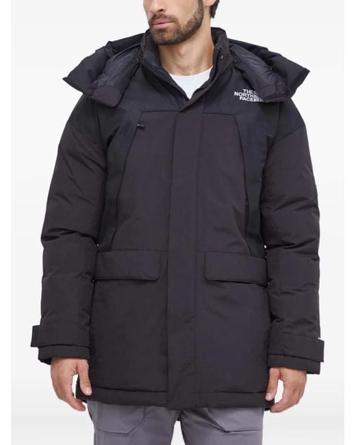The North Face Blue Hooded Padded Jacket for men