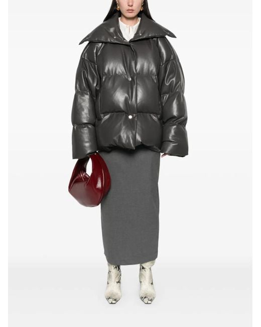 Nanushka Black Re:Down Puffer Jacket