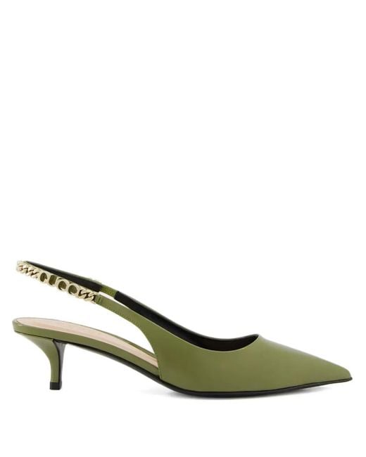 Gucci Green Signoria Slingback Pumps