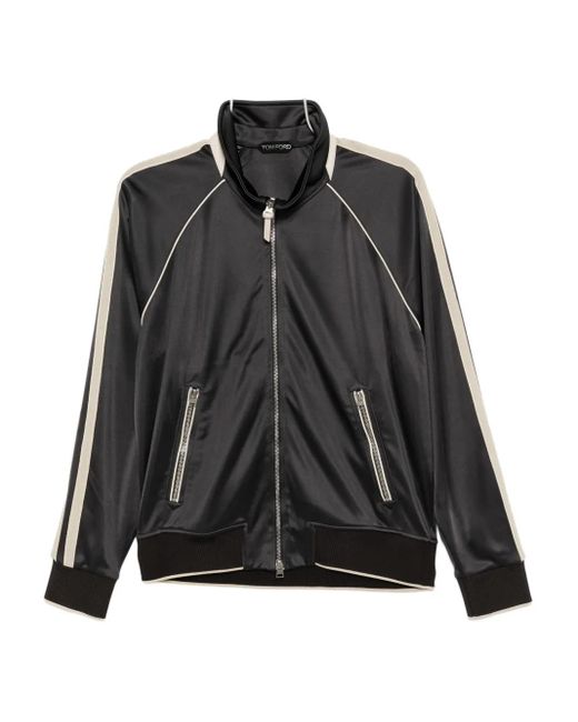 Giacca Con Rifinitura A Contrasto di Tom Ford in Black da Uomo