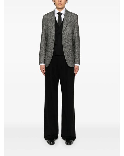 Tagliatore Gray Single-Breasted Blazer for men