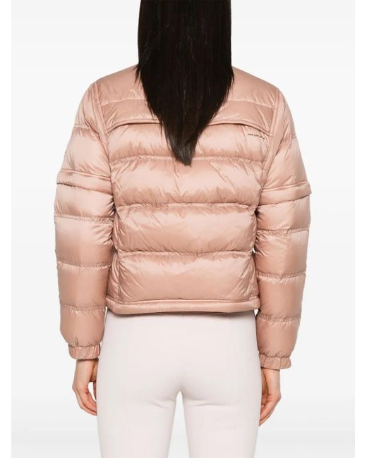 Moncler Pink Mauduit Short Down Jacket
