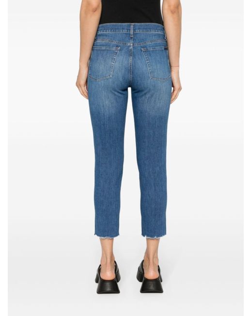 7 For All Mankind Skinny Jeans in het Blue
