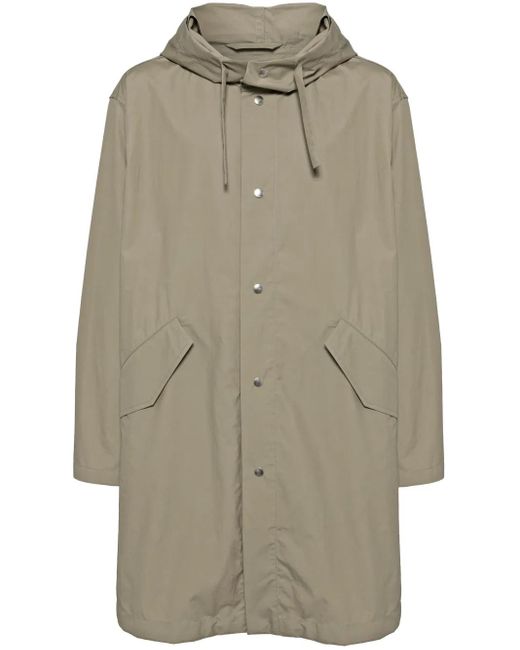 Jil Sander Parka Mit Logo-Print in Natural für Herren