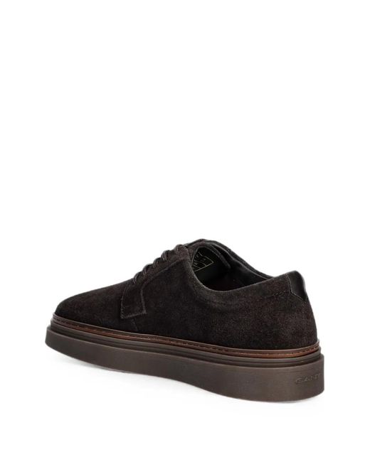 Gant Black Suede Lace-Up Sneakers for men
