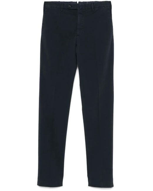 Incotex Broek Met Toelopende Pijpen in het Blue voor heren