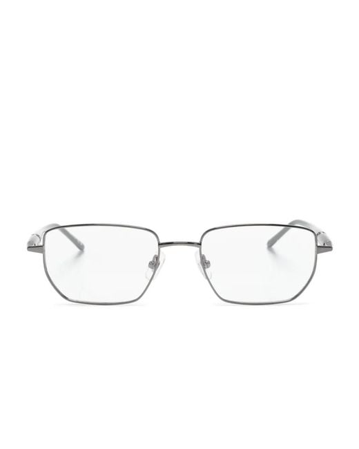 Montblanc Metallic Rectangle-Frame Glasses for men