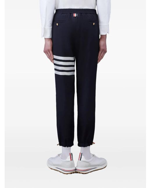 Thom Browne Blue 4-bar Stripe Tailored Trousers for men