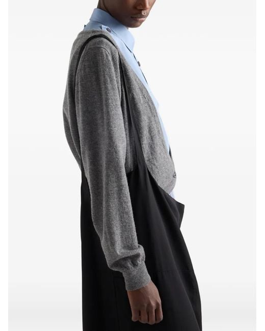 Prada Gray Cashmere Cardigan
