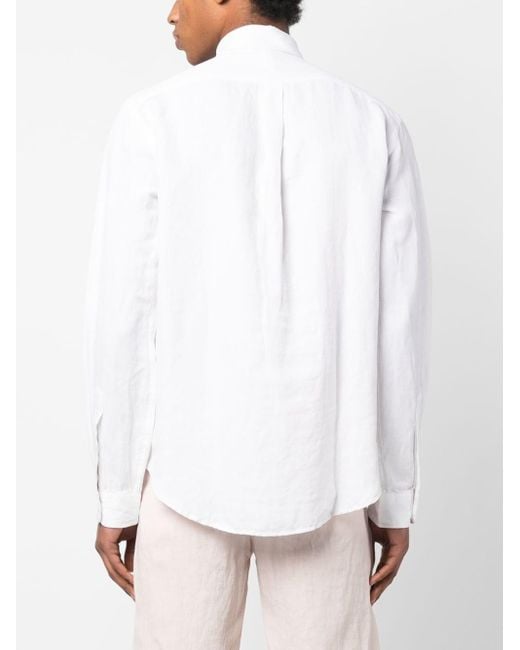Polo Ralph Lauren Linnen Overhemd in het Wit voor heren | Lyst NL