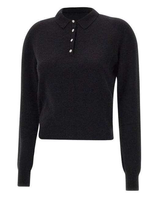 Kaos Polotop Met Sieraadknoop in het Blue