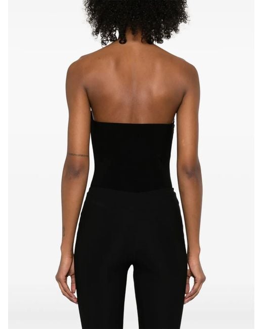 Norma Kamali Black Mio Bodysuit