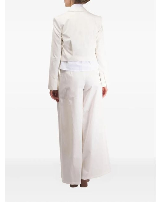 Twp White Pleated Trousers
