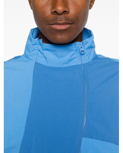 Arte' Blue Veste Curve À Design Colour Block for men