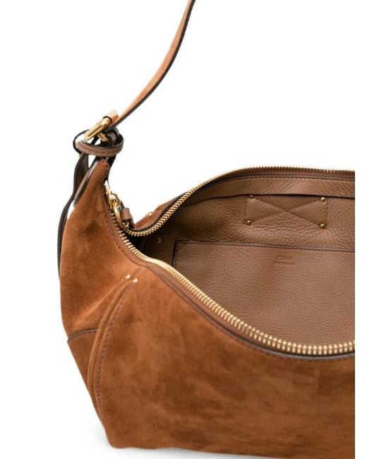 Chloé Brown Sac Porté Épaule Paddington En Daim
