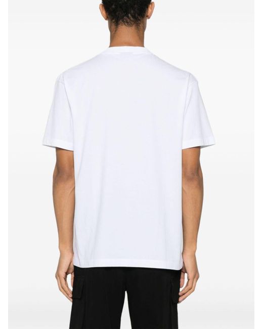 T-shirt Graffiti Cross en coton Marcelo Burlon pour homme en coloris White