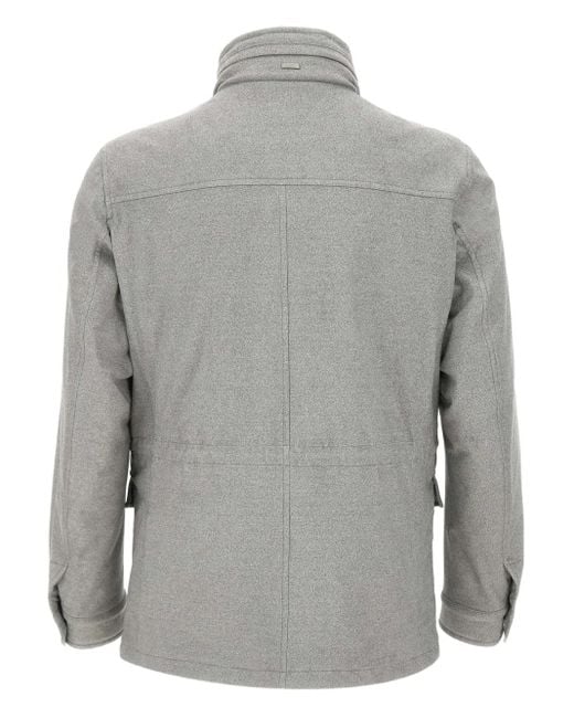 Herno Gray Multi-Pocket Field Jacket for men