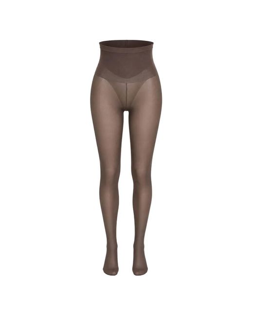 Swedish Stockings Brown Svea Flat-Seam Tights