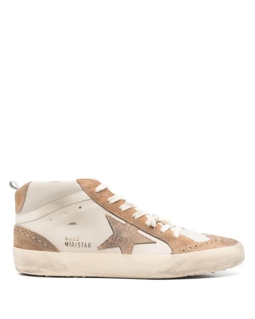 Golden Goose Deluxe Brand Pink Mid Star Sneakers for men