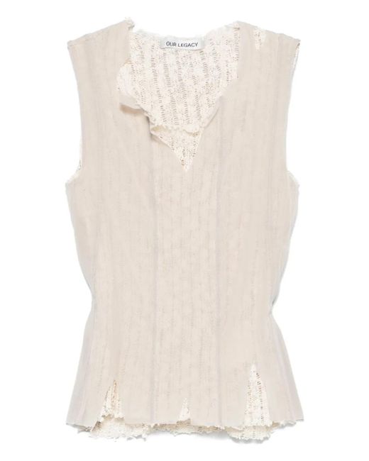 Our Legacy Natural Double-layered Top