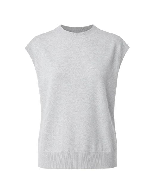 Sofie D'Hoore Gray Relaxed Crew-Neck Vest