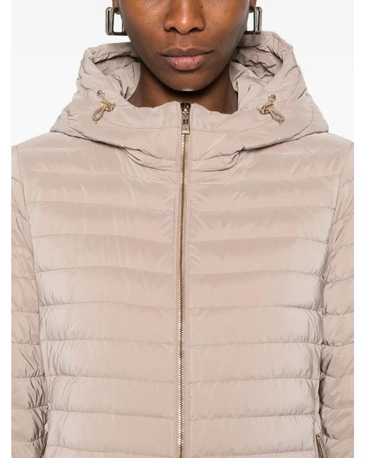 Moorer Natural Hooded Zip-Up Jacket
