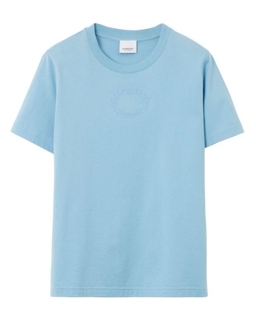 Burberry Blue Oak Leaf Crest T-shirt