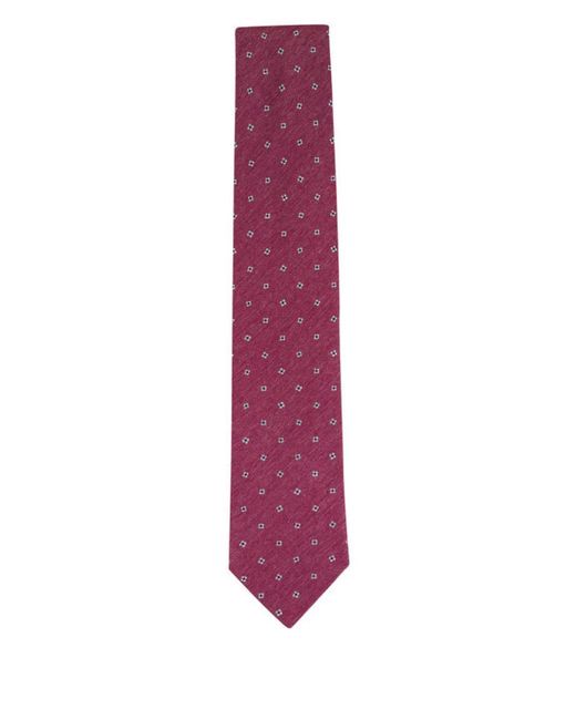 Paolo Albizzati Purple Flower-Pattern Tie for men