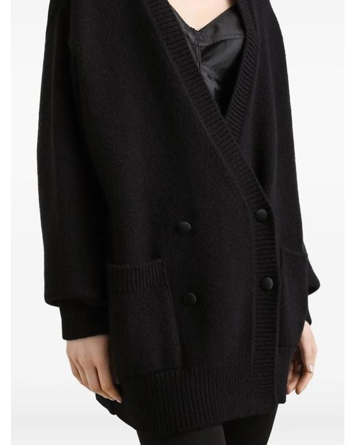 Dolce & Gabbana Black Double-Breasted Cardigan